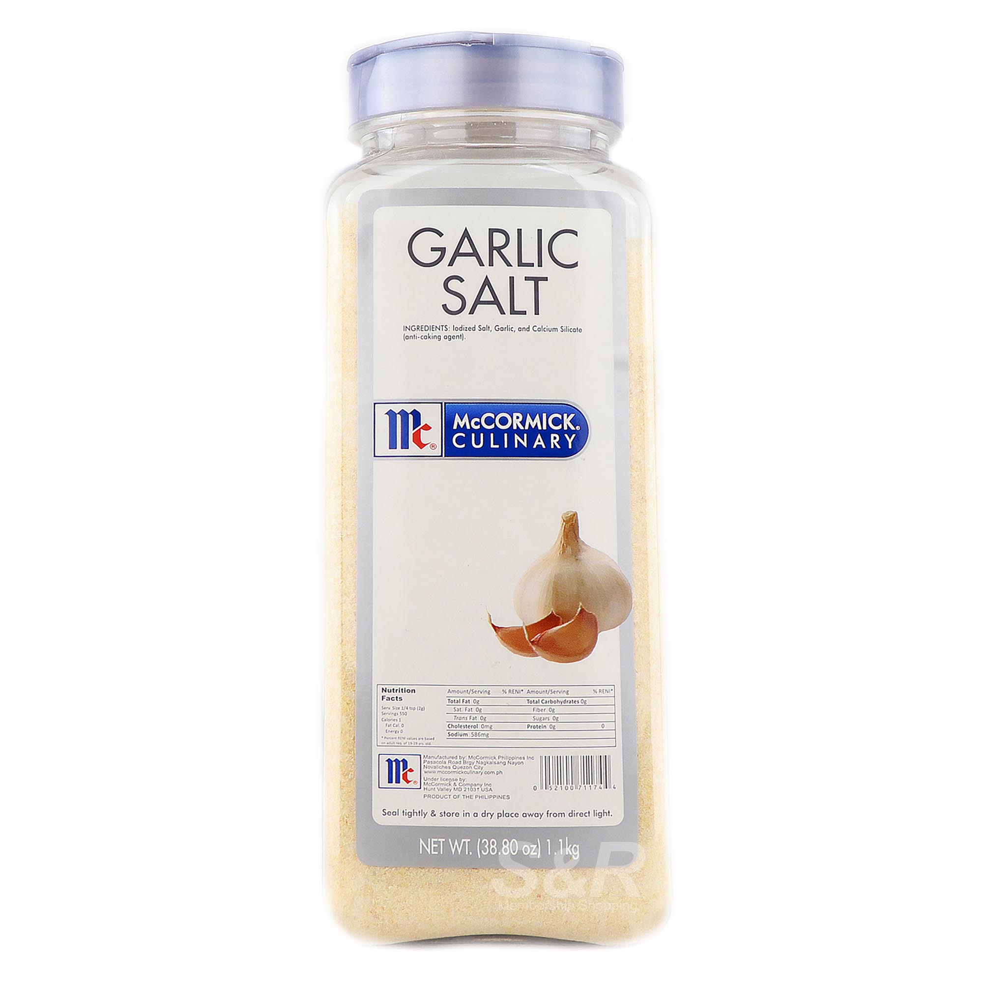 McCormick Culinary Garlic Salt Seasoning 1.1kg